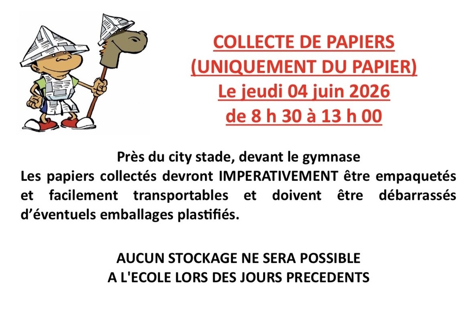 Collecte des papiers